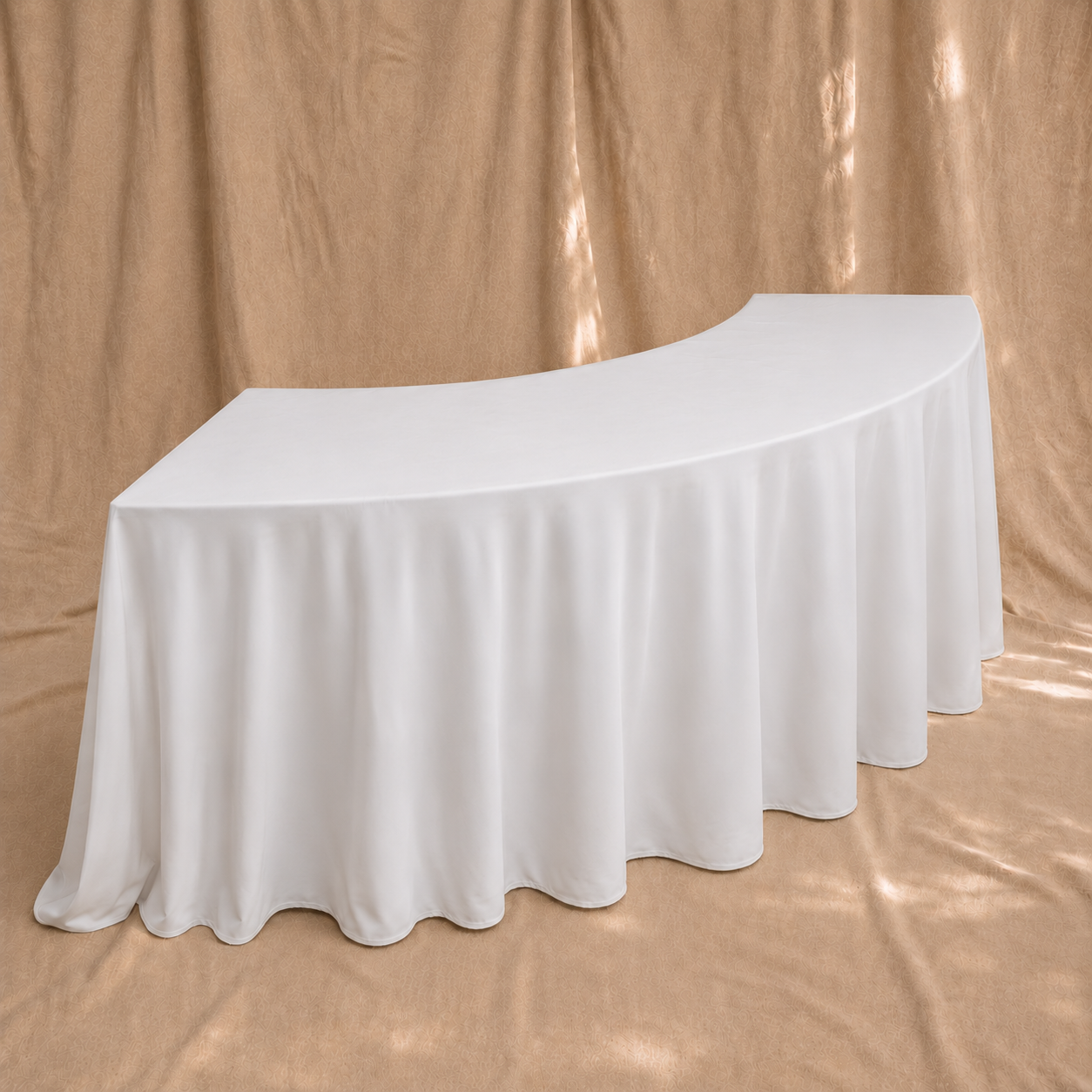 Serpentine Wood Table rental for weddings and events in Gilbert, Arizona
